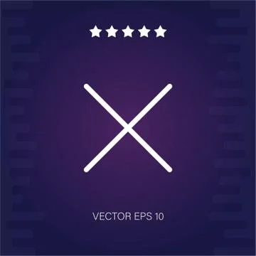 Cancel vector icon Stock Illustration