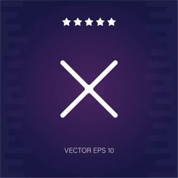 Cancel vector icon Stock Illustration