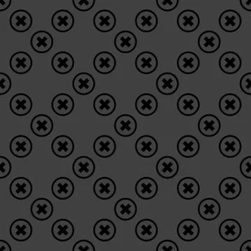 Cancel  web icon. flat design. Seamless pattern. Stock Illustration