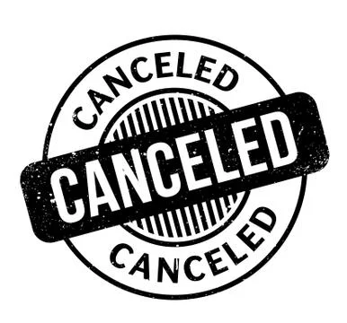 Canceled rubber stamp Stock Illustration