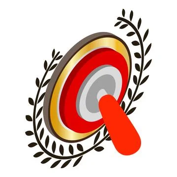 Cancellation concept icon isometric vector. Golden quality sign and switch do Stockillustratie