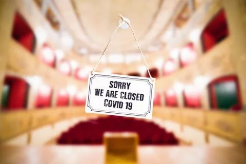 Cancelled event to avoid Coronavirus outbreaks, COVID-19 concept Stock Photos