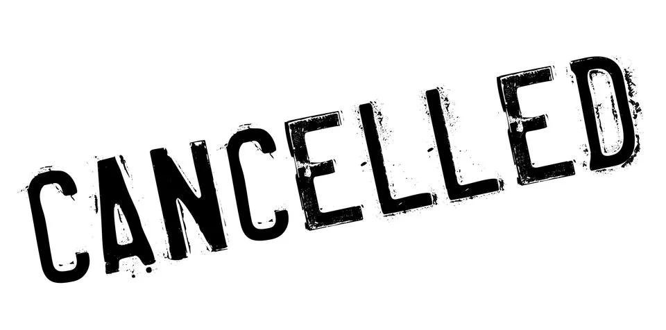 Cancelled rubber stamp Stock Illustration