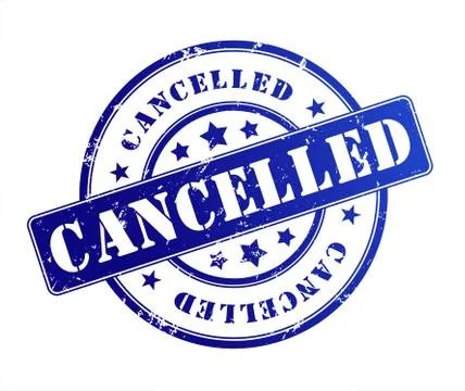 Cancelled rubber stamp illustration Stock Illustration