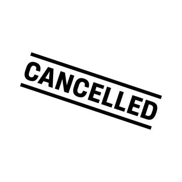 Cancelled Stamp, Cancelled Grunge Square Sign Illustrazione stock