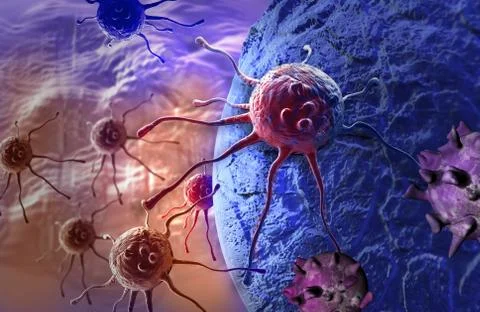 Cancer cell Stock Illustration