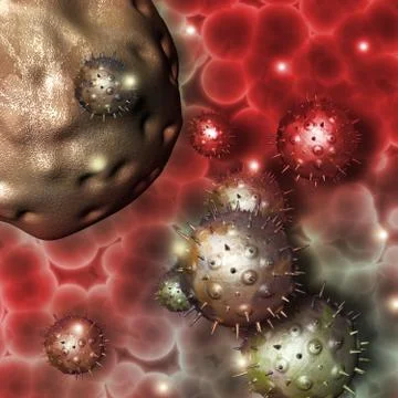 Cancer cell Stock Illustration