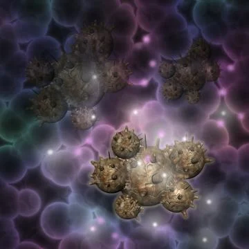 Cancer cell Stock Illustration