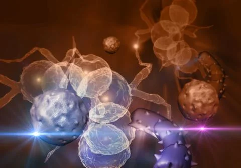 Cancer cell Stock Illustration