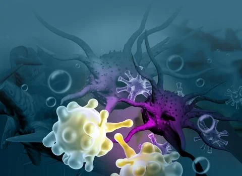 Cancer cell Stock Illustration