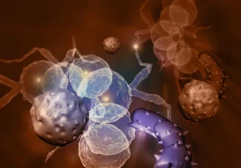 Cancer cell Stock Illustration