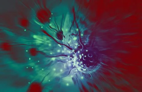 Cancer cell Stock Illustration
