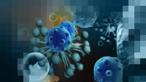 Cancer cell Stock Illustration