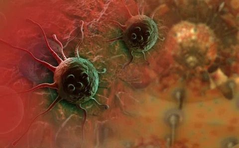 Cancer cell Stock Illustration