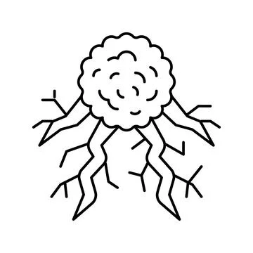 Cancer cell line icon vector illustration Illustrazione stock
