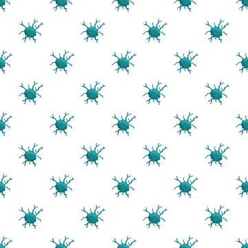 Cancer cell microorganisms pattern seamless scientific background Ilustración de archivo