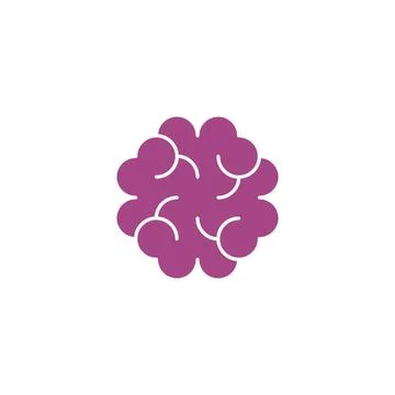 Cancer cell tissue icon vector logo symbol 스톡 일러스트