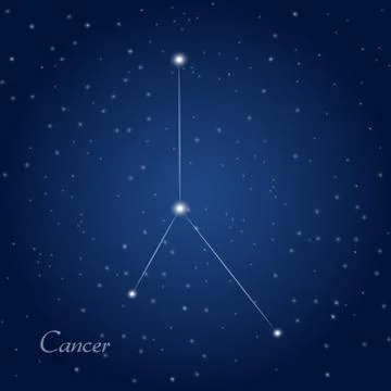 Cancer constellation Stock Illustration