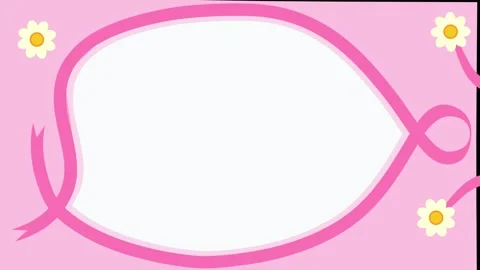 Cancer day horizontal background loop animation. Pink color cancer day banner Stock Footage 315890340