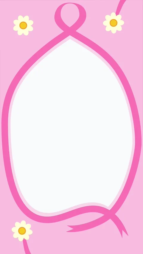 Cancer day vertical background loop animation. Pink color cancer day banner Stock Footage 316097753
