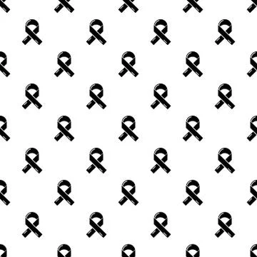 Cancer ribbon pattern vector seamless Stock Illustration