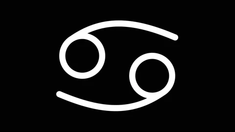 Cancer Sign or Symbol Animation on Black... | Stock Video | Pond5