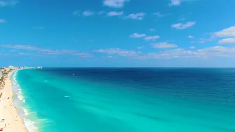 Cancun aerial view Stock Footage 153160875