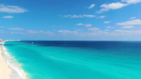 Cancun aerial view Stock Footage 153545406