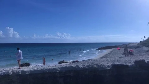 Cancun Beach Timelapse Stock Footage