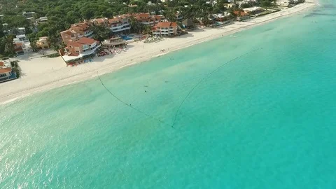 Cancun Beautiful Beach Stock Footage 69739592