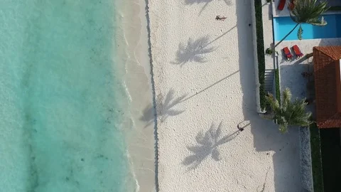 Cancun Beautiful Beach Stock Footage 69739645