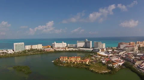 Cancun Hotel Zone Stock Footage 46766778