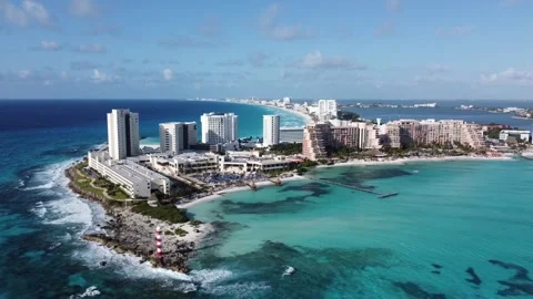 Cancun Hotelzone HD Stock Footage 276747646