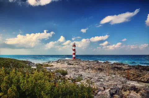 Cancun Lighthouse Stock Photos