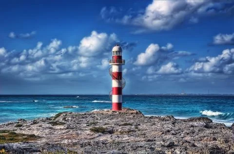 Cancun Lighthouse Stock Photos