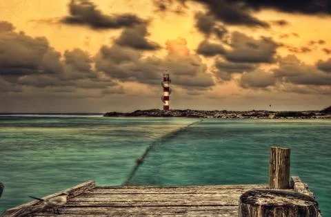 Cancun Lighthouse Stock Photos
