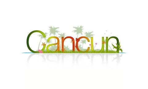 Cancun, mexico Stock Illustration
