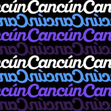 Cancun, mexico seamless pattern Stock Illustration