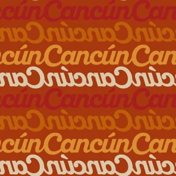 Cancun, mexico seamless pattern Stock Illustration