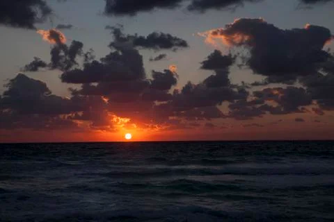 Cancun Sunrise Beach Stock Photos