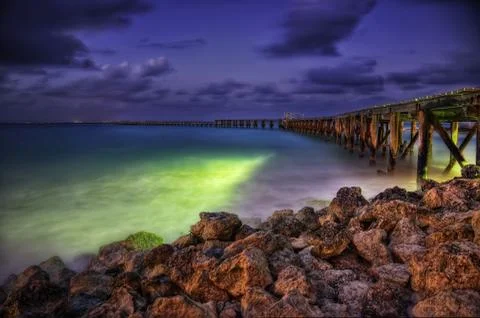 Cancun Sunset Stock Photos