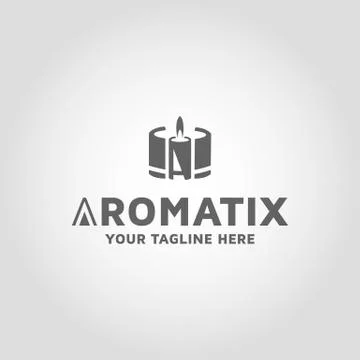 Candal letter A Vector logo design template idea and inspiration Stock Illustration