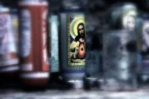 Candel on Altar Stock Photos