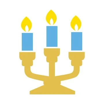 Candelabra Icon Vector Illustration Stock Illustration