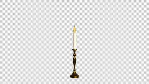 Candelabra or candle holder Stock Footage 320795676
