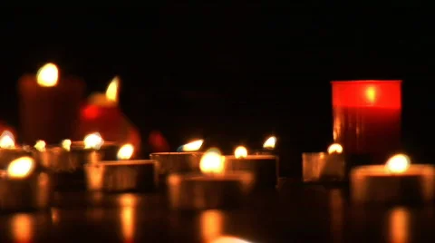 Candels burning 4 Stock Footage 474298