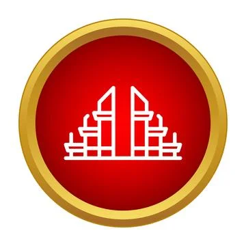 Candi bentar balinese temple gate icon design Stock Illustration