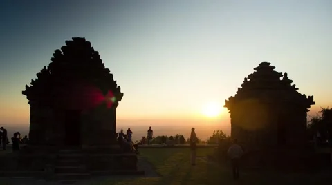 Candi Ijo Sunset Timelapse.mp4 Video stock 50368254
