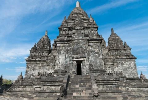 Candi sewu buddhist complex in java, indonesia Stock-Fotos