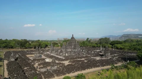 Candi Sewu Buddhist Temple - 4k Footage Stock-Footage 247299068